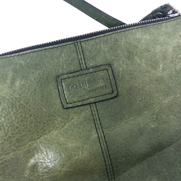 GIANNI CONTI Green Leather Crossbody Handbag - Picture 3 of 13
